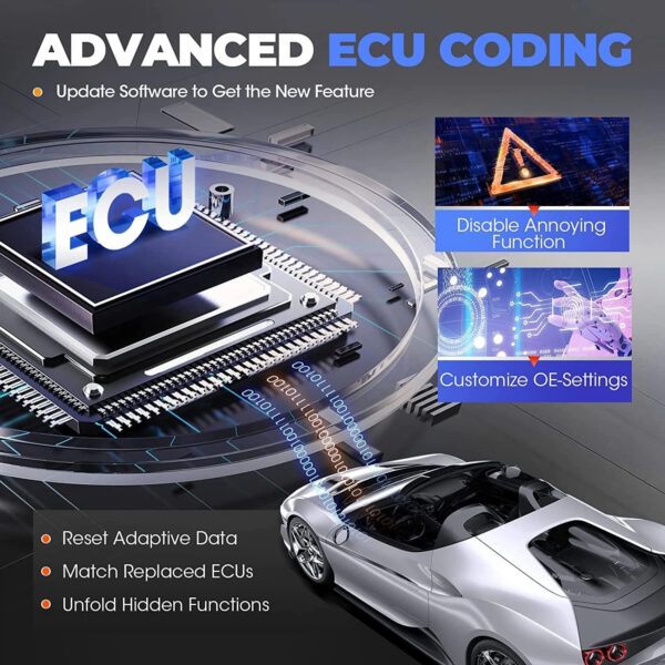 Launch X431 CRP919X Full System Diagnostic Scanner with ECU Coding, Bi-Directional Tests, 31+ Reset Functions, CAN-FD & DoIP - Image 4