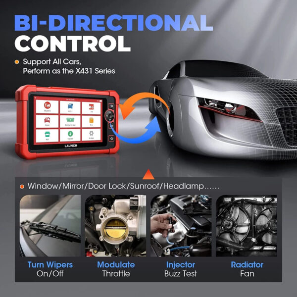 Launch X431 CRP919X Full System Diagnostic Scanner with ECU Coding, Bi-Directional Tests, 31+ Reset Functions, CAN-FD & DoIP - Image 6