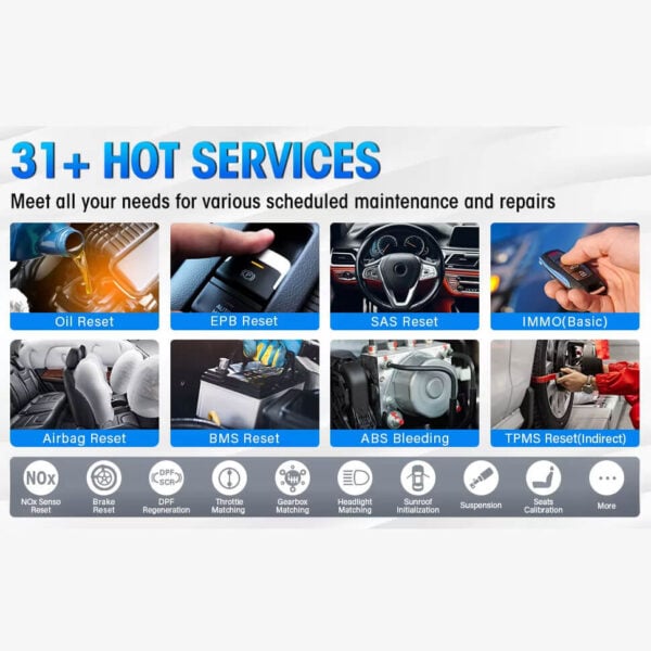 Launch X431 CRP919X BT Professional Wireless Diagnostic Tool with ECU Coding, Bi-Directional Control, 35+ Reset Functions, CAN-FD & DoIP - Image 3