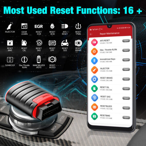 ThinkCar ThinkDiag Bi-Directional Bluetooth OBD2 Diagnostic Scanner Full-System 1 Year Free Software - Image 3