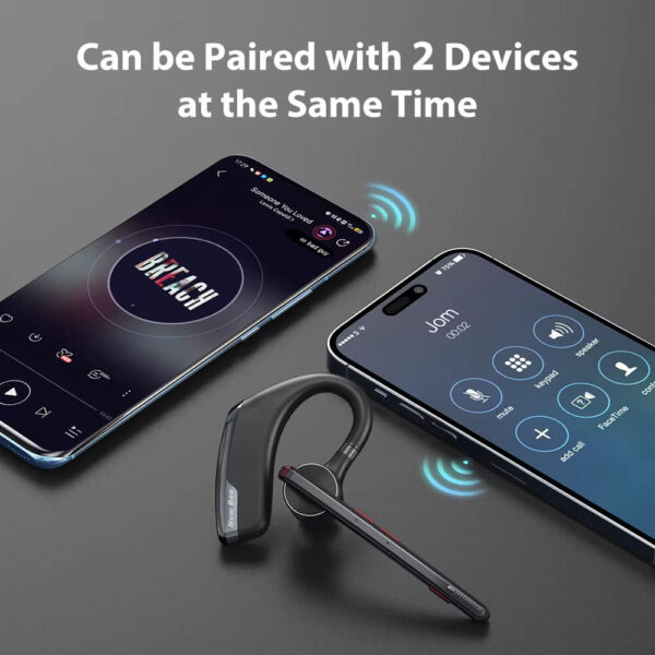 M51 Business Bluetooth Headset Dual-Mic ENC, 60-Hour Battery with Case - Image 10