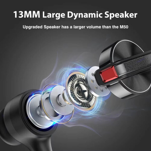 M51 Business Bluetooth Headset Dual-Mic ENC, 60-Hour Battery with Case - Image 8
