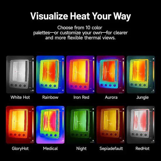 TOPDON TC002C Duo Thermal Imaging Camera, 256×192 IR, USB-C, Android & iOS Compatible - Image 6