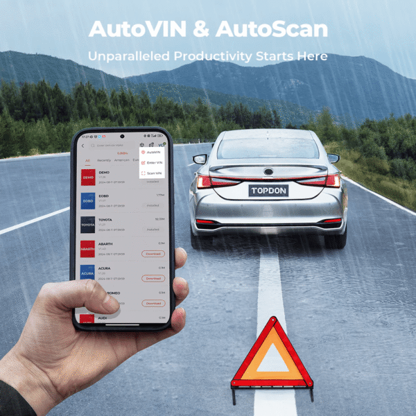 TOPDON TopScan Master OBD2 Diagnostic Scanner with Bluetooth, Full System Car Diagnostics Tool with Bi-Directional Control and Service Functions - Image 14