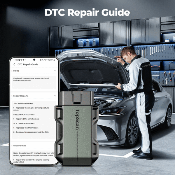 TOPDON TopScan Master OBD2 Diagnostic Scanner with Bluetooth, Full System Car Diagnostics Tool with Bi-Directional Control and Service Functions - Image 10