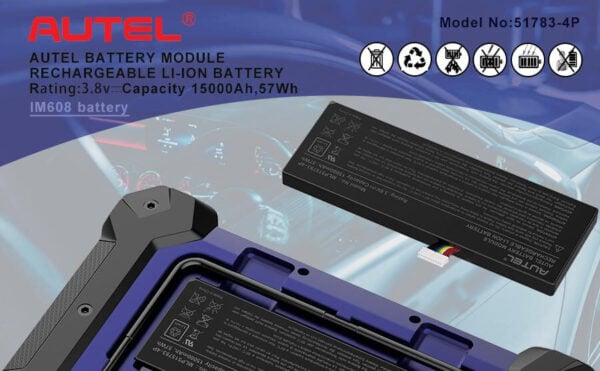 Autel MaxiIM IM608 Replacement Battery - Image 3