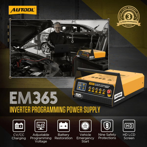 AUTOOL EM365 Automotive Uninterruptible Power Supply Inverter 110V 220V Battery Charger Jump Starter - Image 2