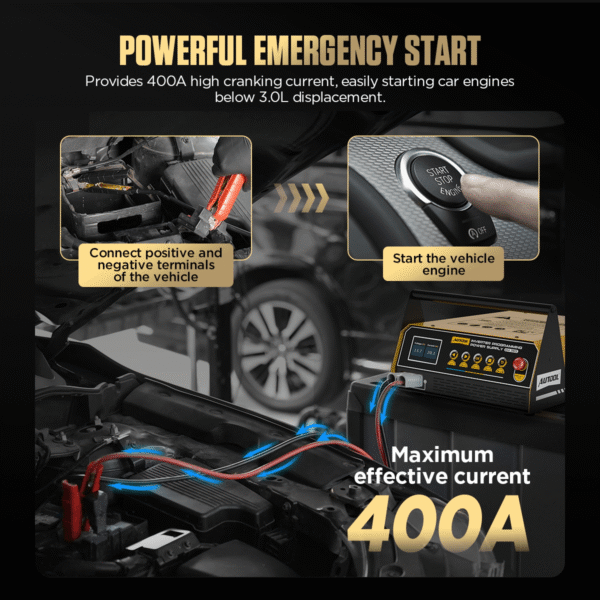 AUTOOL EM365 Automotive Uninterruptible Power Supply Inverter 110V 220V Battery Charger Jump Starter - Image 7