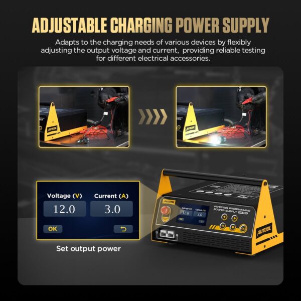 AUTOOL EM385 ECU Programming Power Supply 12V Adjustable Inverter - Image 3