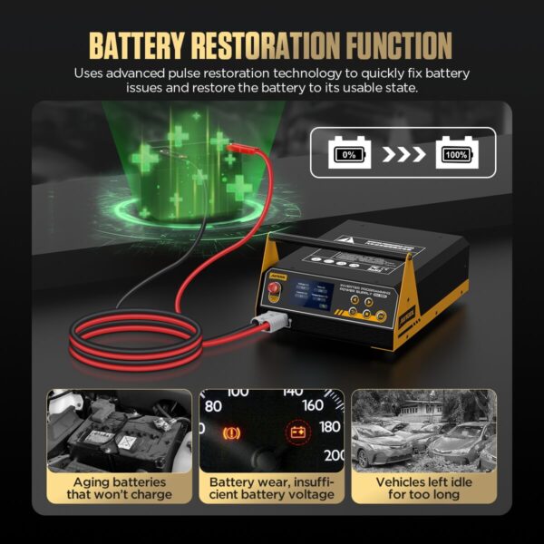 AUTOOL EM385 ECU Programming Power Supply 12V Adjustable Inverter - Image 4