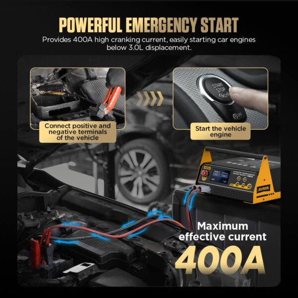 AUTOOL EM385 ECU Programming Power Supply 12V Adjustable Inverter - Image 9
