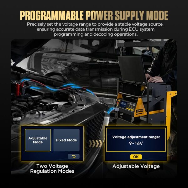 AUTOOL EM385 ECU Programming Power Supply 12V Adjustable Inverter - Image 10
