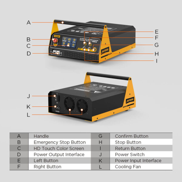 AUTOOL EM385 ECU Programming Power Supply 12V Adjustable Inverter - Image 14