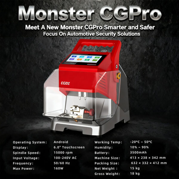 CGDI Monster G08 Automatic Key Cutting Machine - Image 3