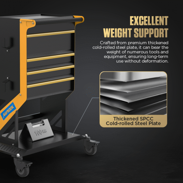 AUTOOL T27 Workshop Trolley Tool Cart - Image 3