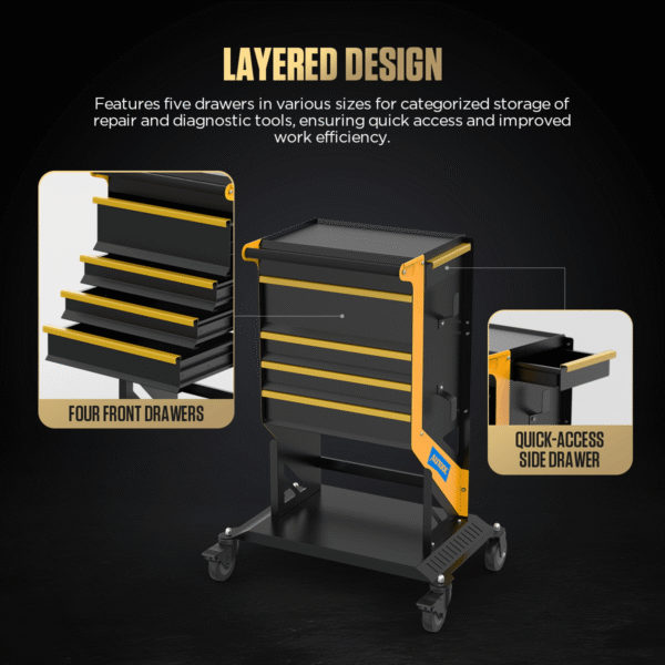 AUTOOL T27 Workshop Trolley Tool Cart - Image 4