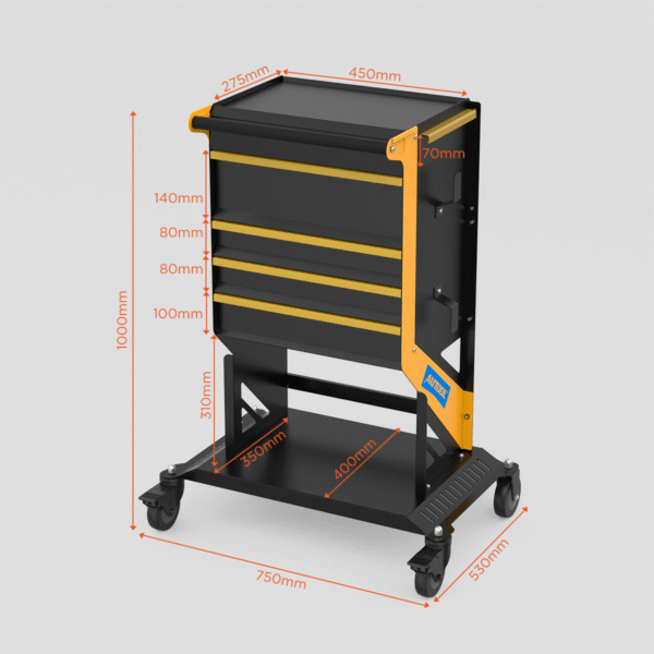 AUTOOL T27 Workshop Trolley Tool Cart - Image 11