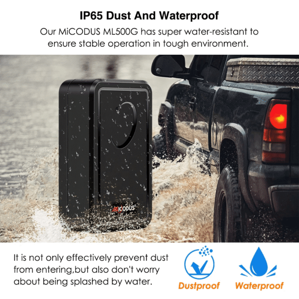 Micodus ML500G 4G Magnetic GPS Tracker, Cold Chain & Fleet Tracking Device 5000mAh Battery - Image 10