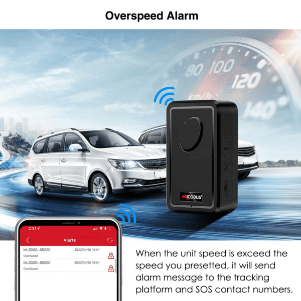Micodus ML500G 4G Magnetic GPS Tracker, Cold Chain & Fleet Tracking Device 5000mAh Battery - Image 6