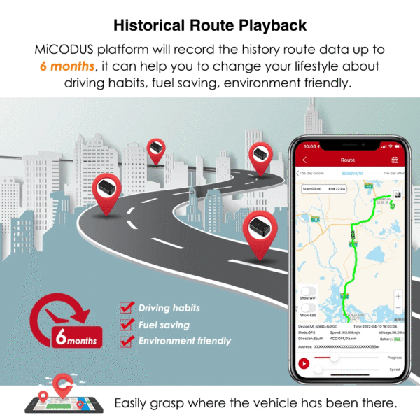 Micodus ML500G 4G Magnetic GPS Tracker, Cold Chain & Fleet Tracking Device 5000mAh Battery - Image 14