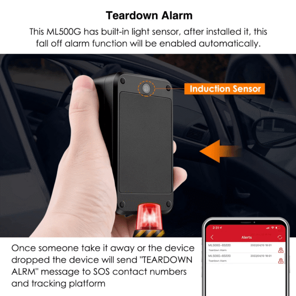 Micodus ML500G 4G Magnetic GPS Tracker, Cold Chain & Fleet Tracking Device 5000mAh Battery - Image 11