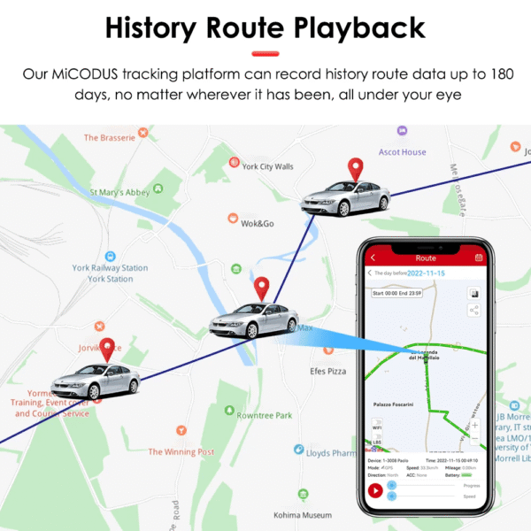 MiCODUS MV901N 4G GPS Vehicle Tracker, Real Time Tracking, Remote Engine Cut-Off - Image 9