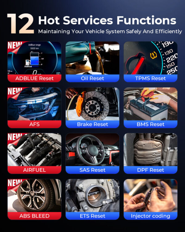Launch CRP129X PLUS V3 64GB All System OBD2 Diagnostic Scanner, 8 Service Reset Functions, Lifetime Free - Image 5