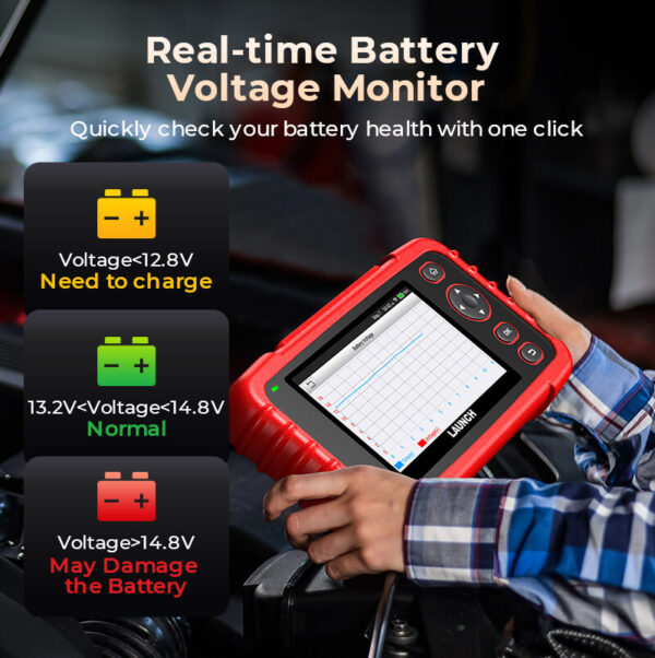 Launch CRP129X PLUS V3 64GB All System OBD2 Diagnostic Scanner, 8 Service Reset Functions, Lifetime Free - Image 6