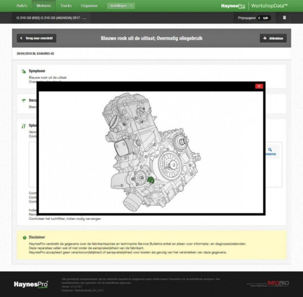 HaynesPro WorkshopData MotoSET | Motorcycle Technical Data | 1 Year Licence - Image 4