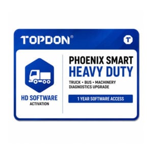 TOPDON Phoenix Smart Heavy Duty HD Software Activation | 1 Year Truck, Bus & Machinery Diagnostics